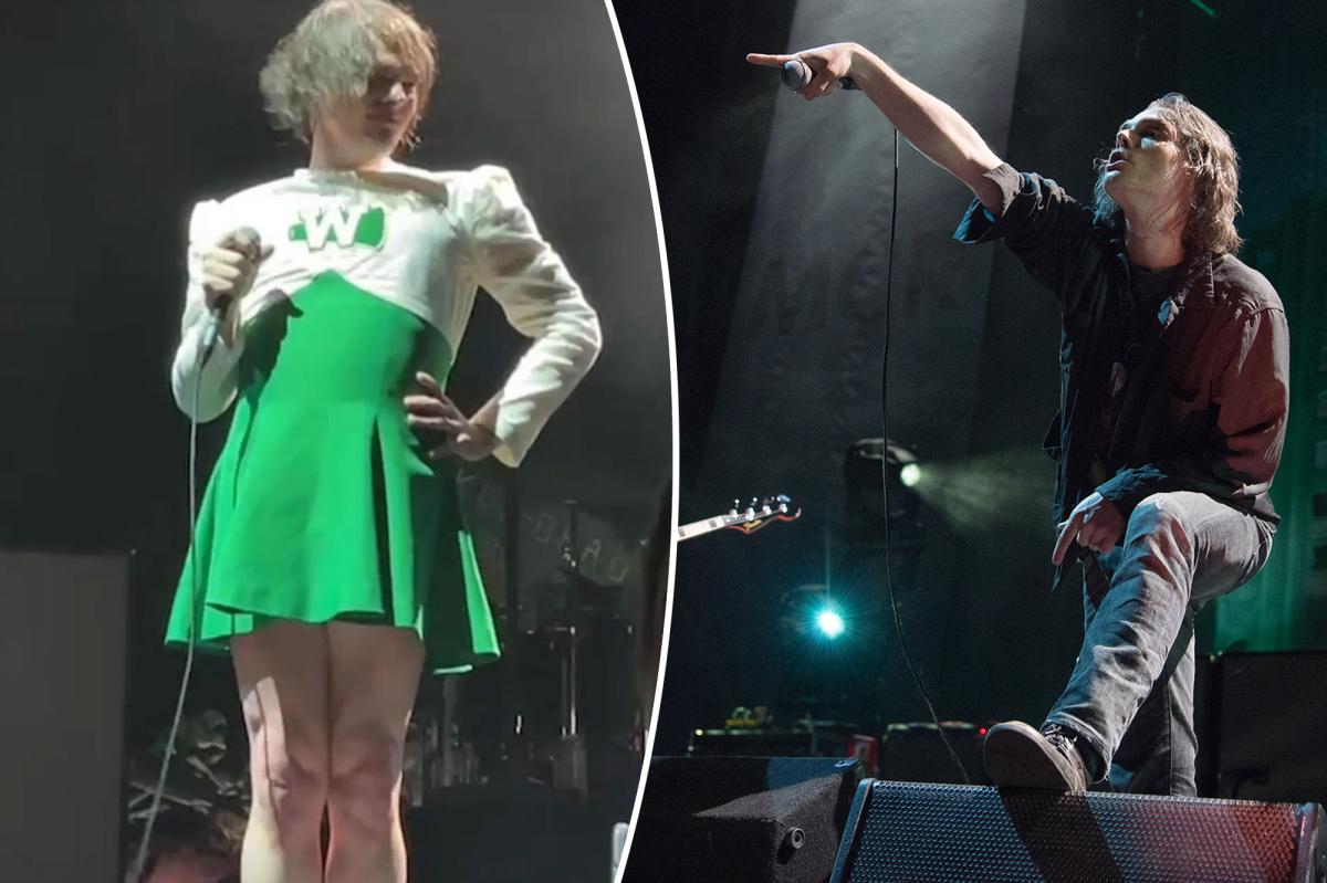 My Chemical Romance's Gerard Way Rocks Cheerleader Dress