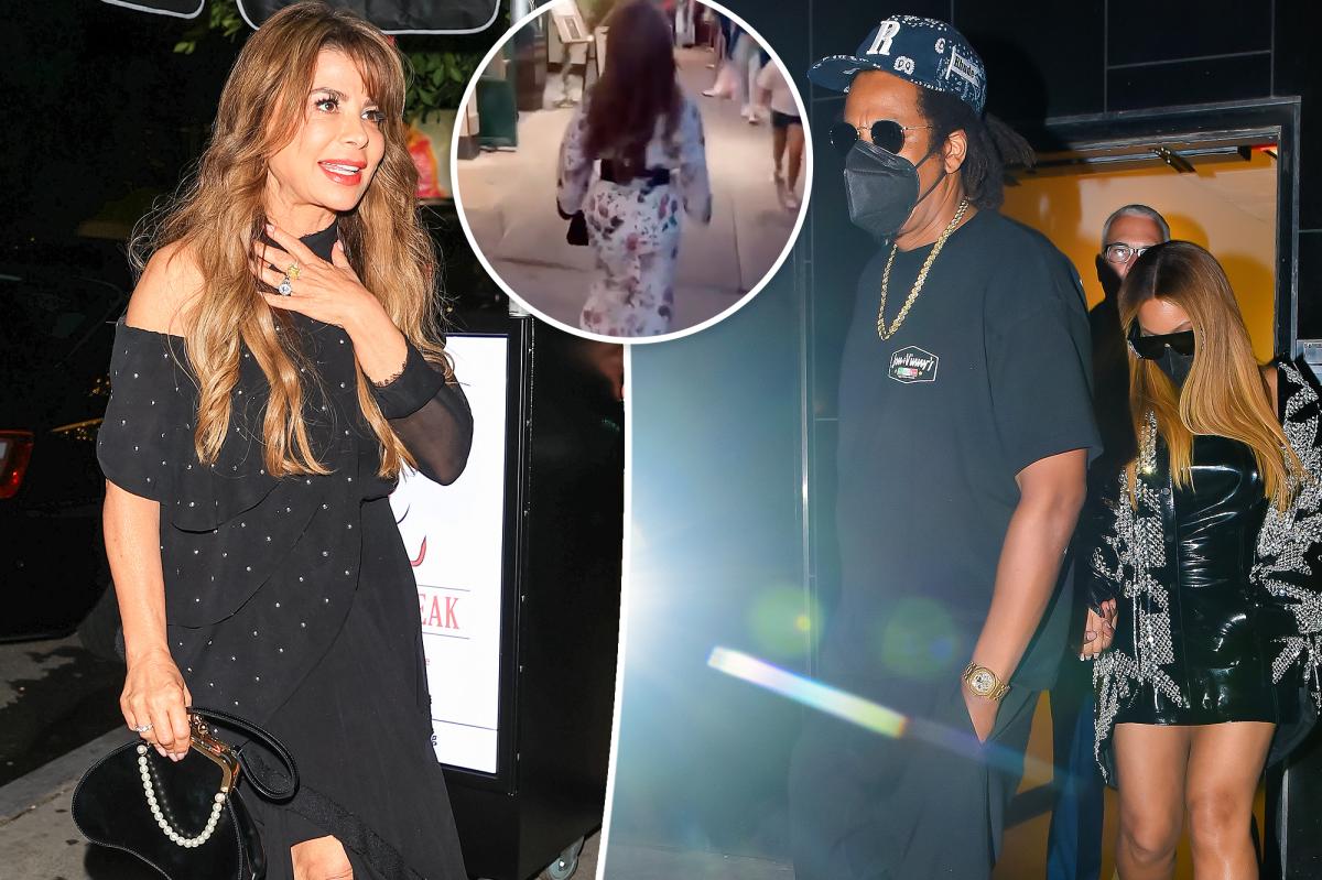 Paula Abdul walks barefoot to show in NYC;  Beyoncé arrives in limousine