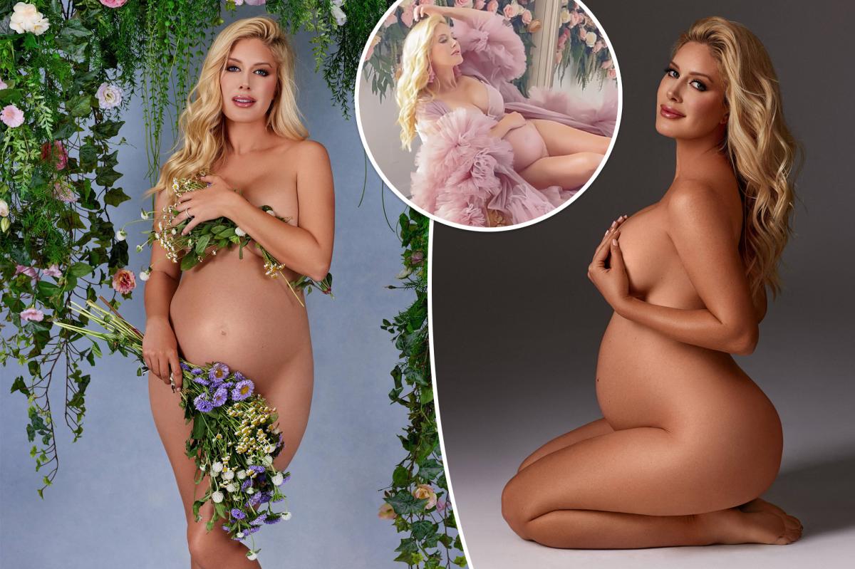 Pregnant Heidi Montag poses naked for maternity photo shoot