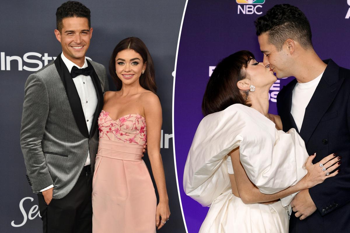 Sarah Hyland and Wells Adams married in California