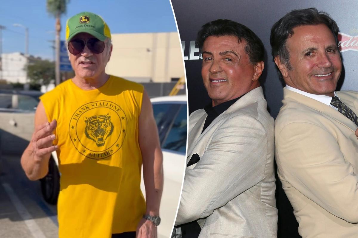 Sylvester Stallone's brother Frank shows support amid news of actor's divorce