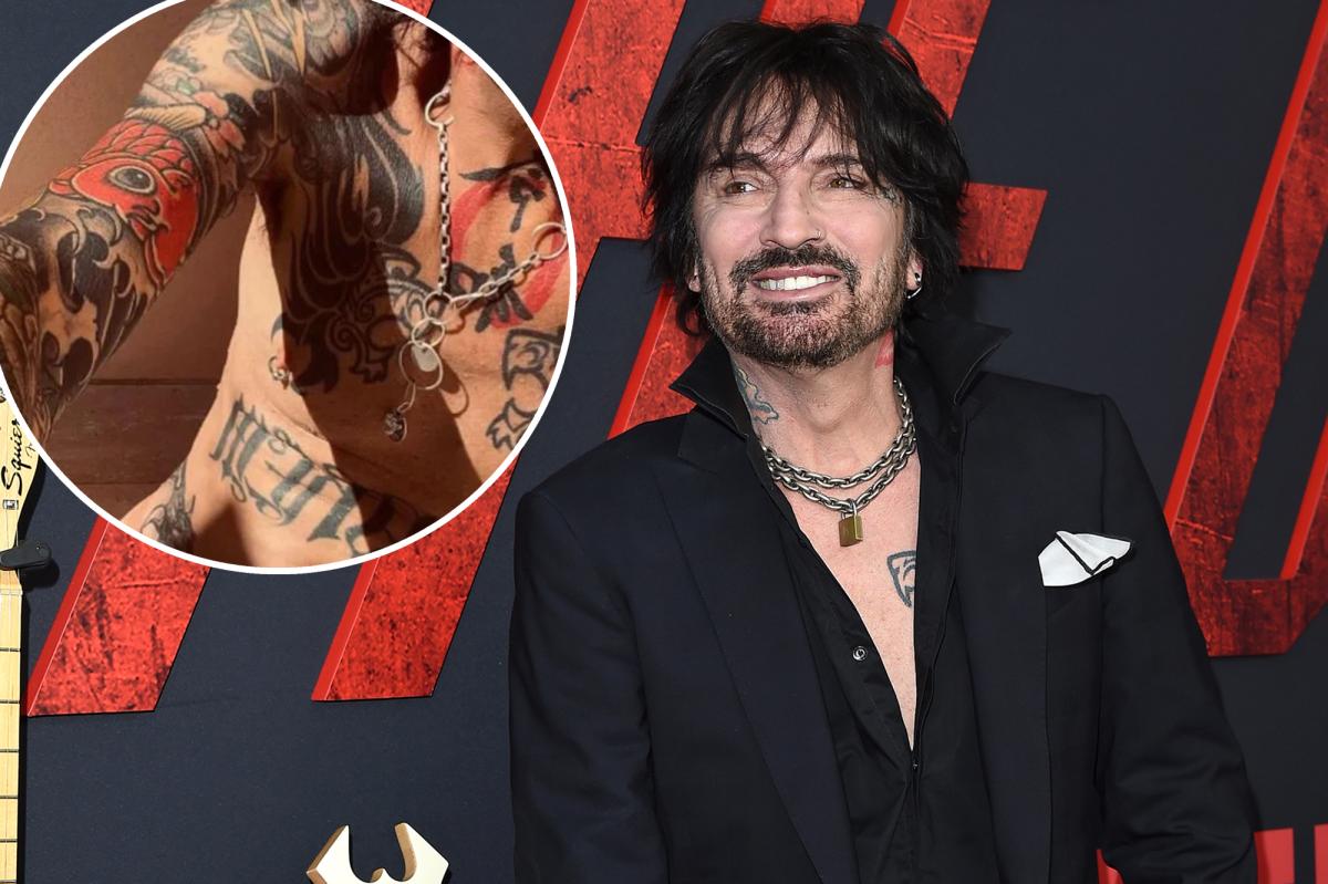 Tommy Lee from Mötley Crüe shares a full naked photo from the bathroom