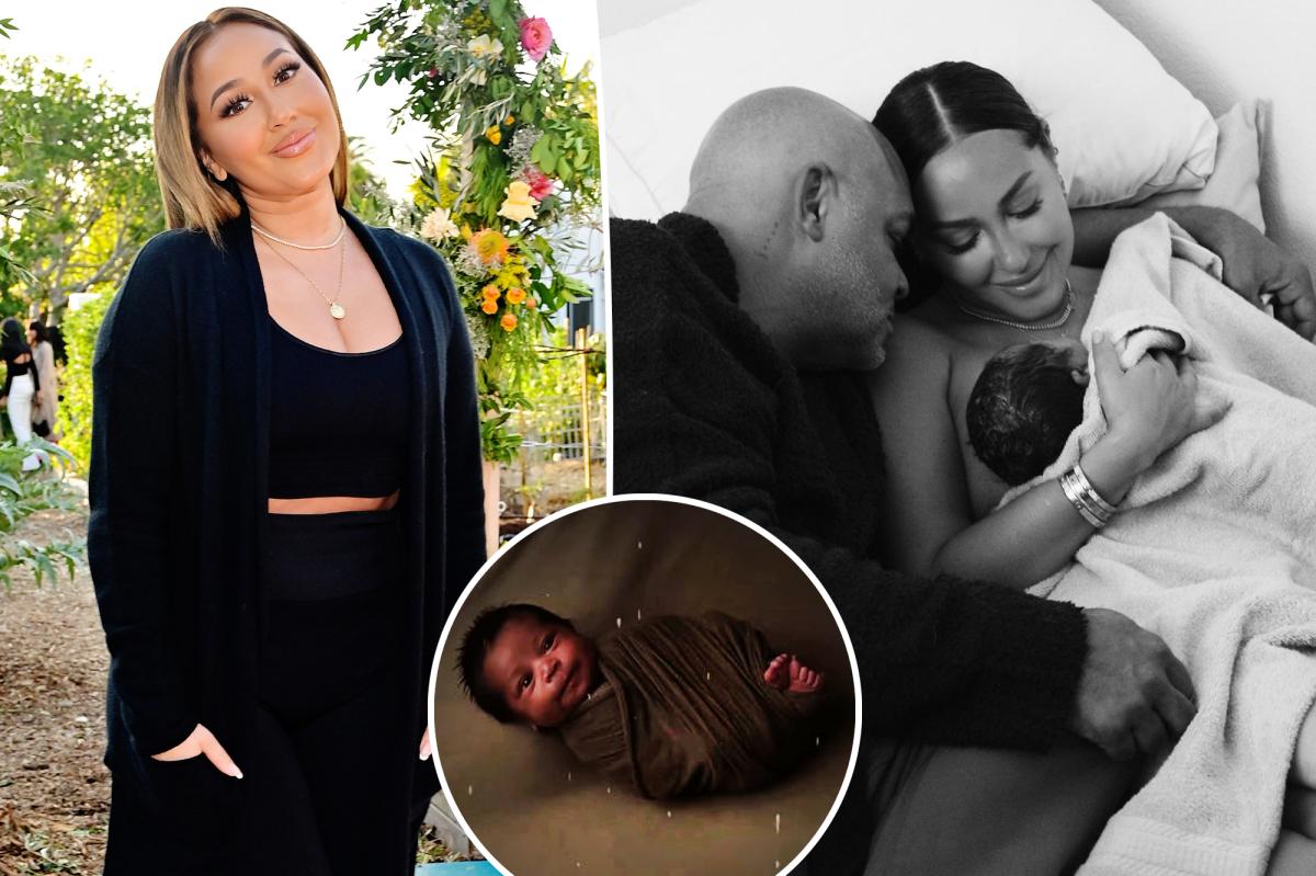 Adrienne Bailon helped surrogate mother give birth to son Ever at home birth