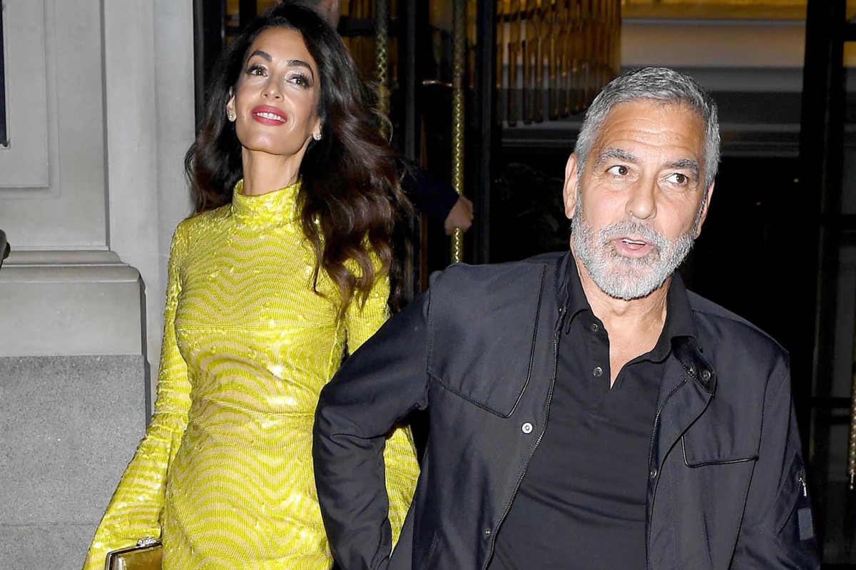Amal Clooney makes a leggy exit and more star snaps