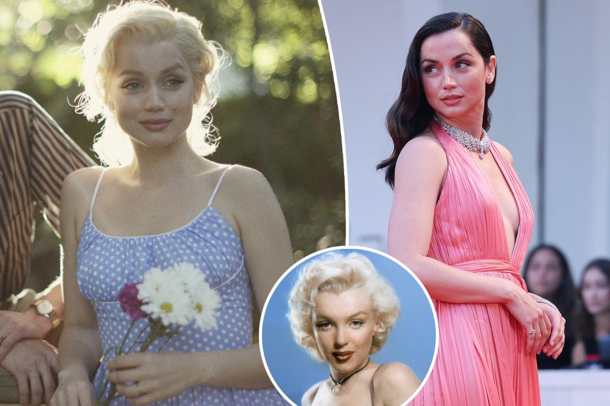 Ana de Armas believes Marilyn Monroe chased her on the 'Blonde' set