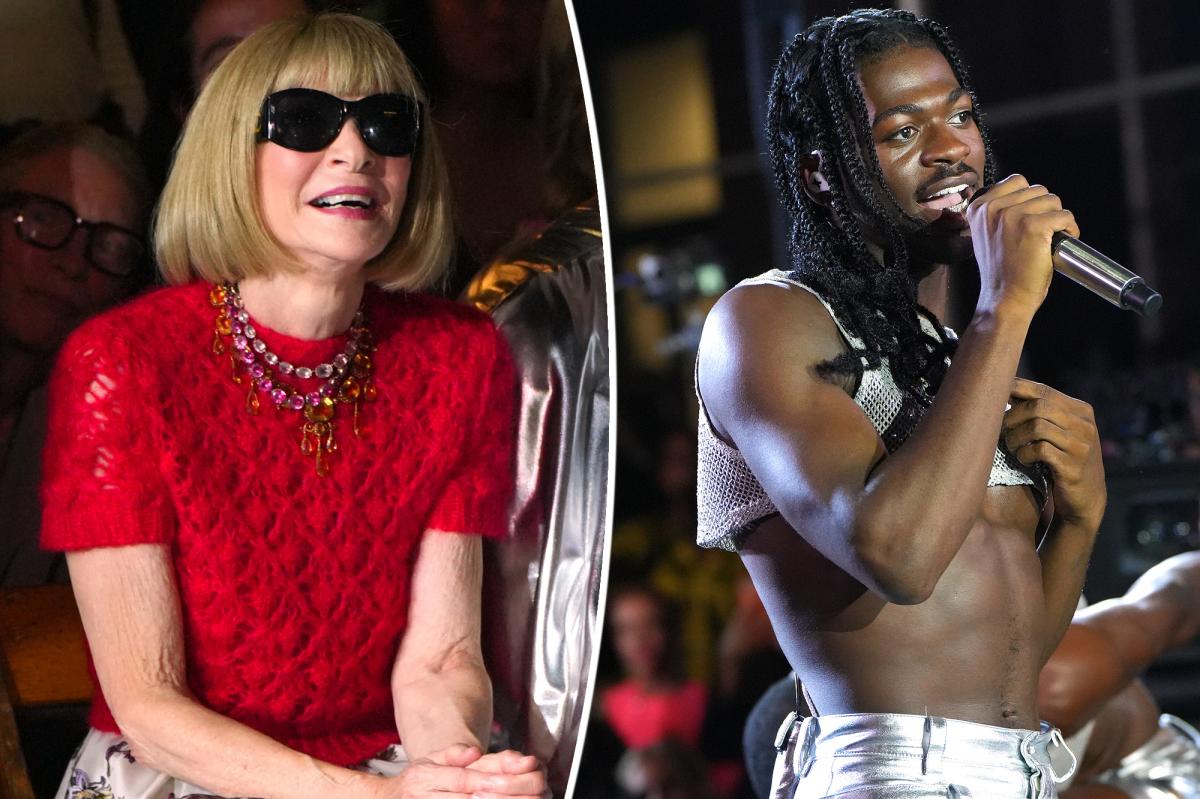Anna Wintour dances in her chair to Lil Nas X at Vogue party