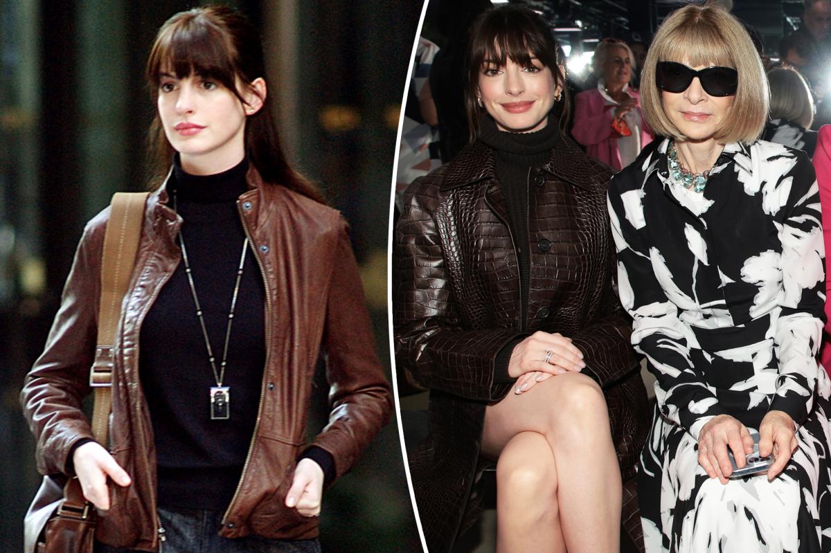 Anne Hathaway Has 'Devil Wears Prada' Moment With Anna Wintour