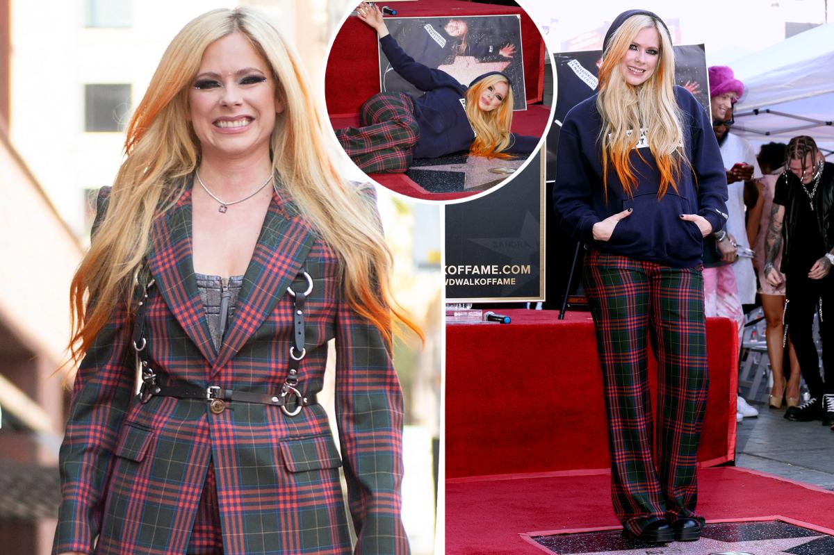 Avril Lavigne Channels Teen Self For Walk of Fame Star Ceremony