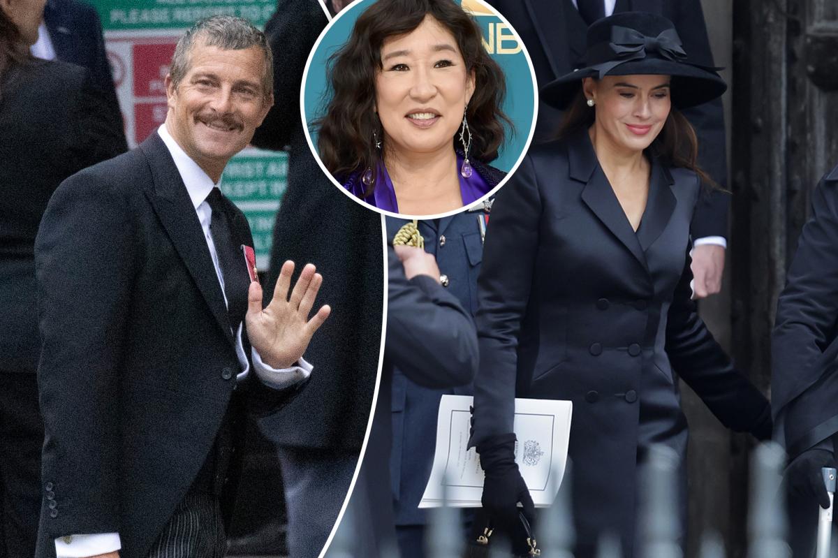 Bear Grylls, Sandra Oh, More Celebs Attend Queen Elizabeth II's Funeral