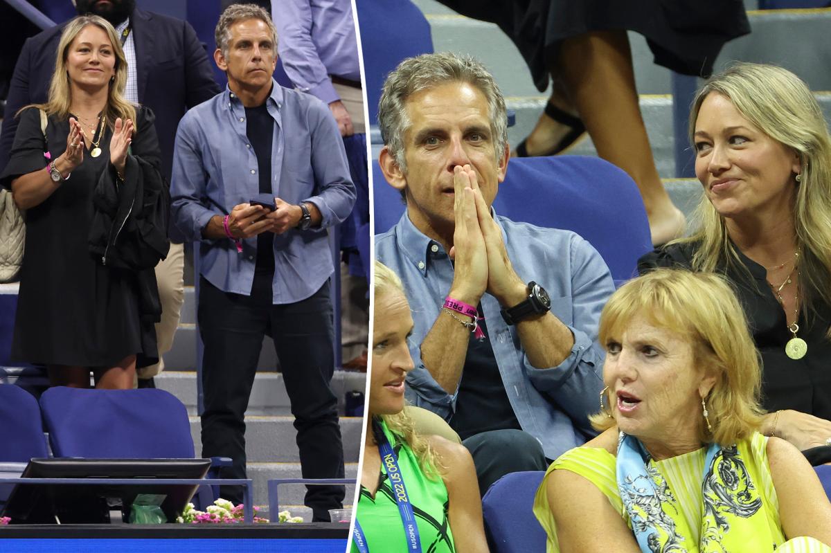 Ben Stiller, Christine Taylor enjoy US Open date after reconciliation