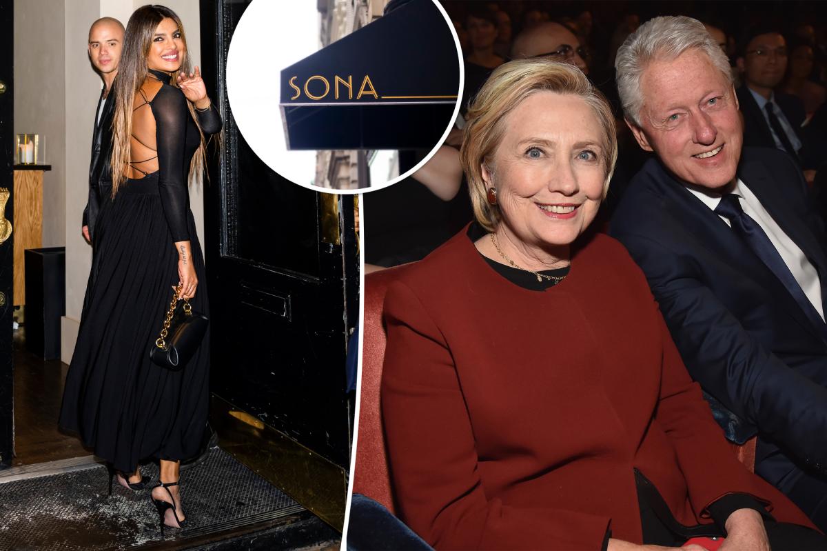 Bill and Hillary Clinton dine at Priyanka Chopra's restaurant Sona