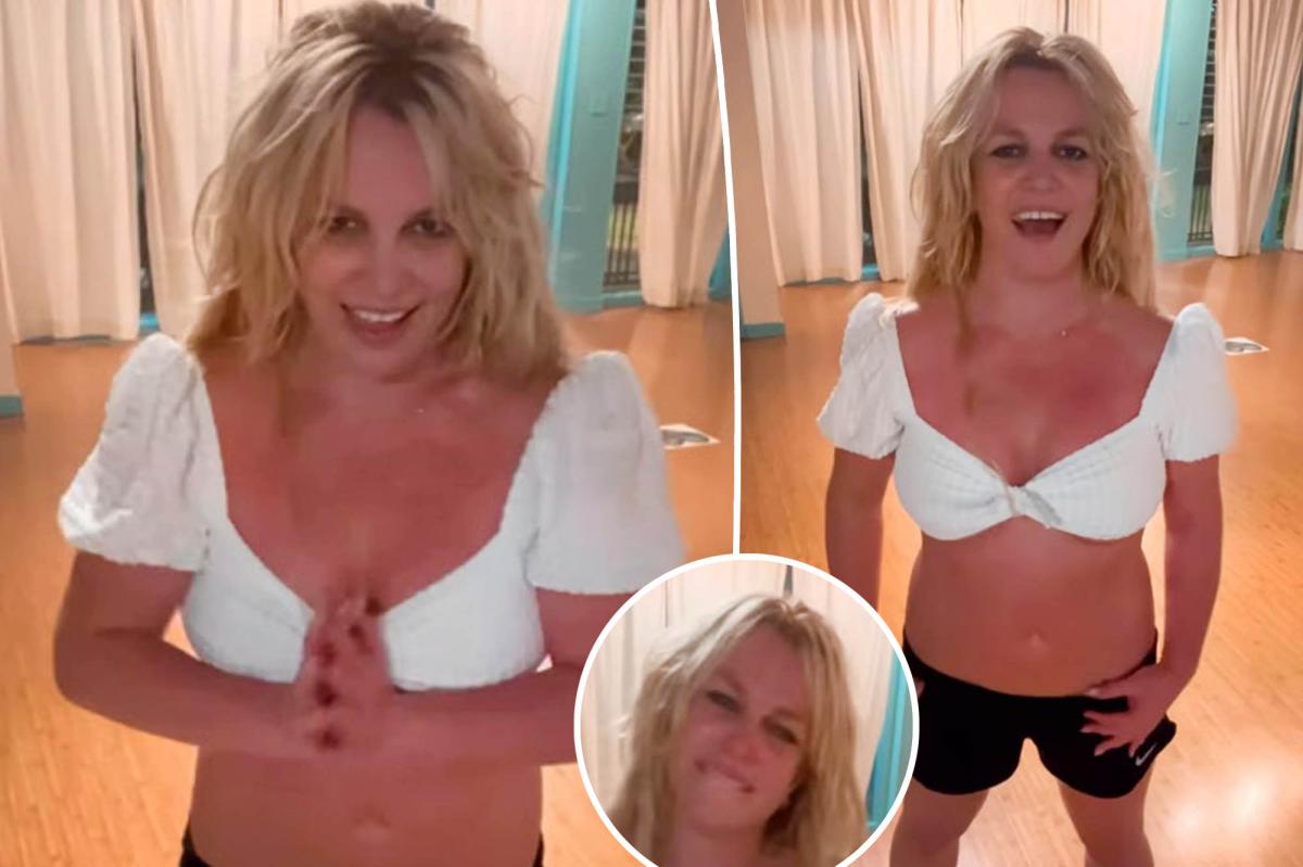 Britney Spears bursts into tears in dance video
