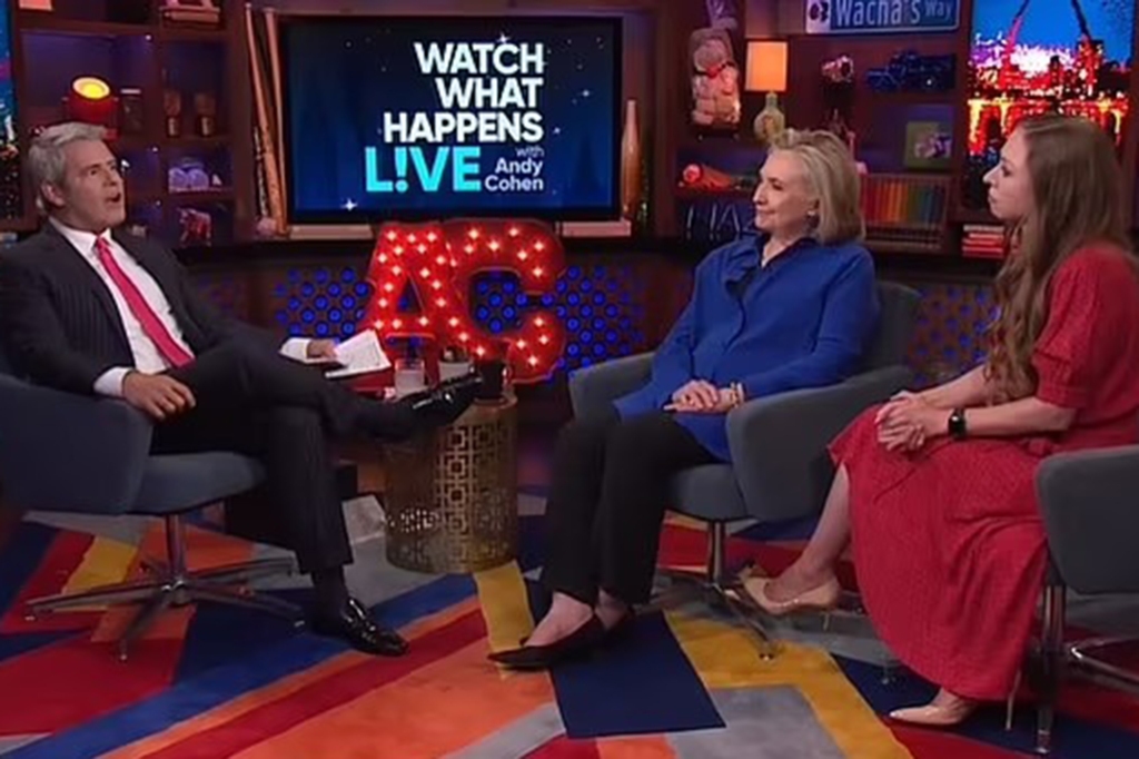 Chelsea appeared alongside mother Hillary on "Watch live what's happening with Andy Cohen" on Thursday evening.