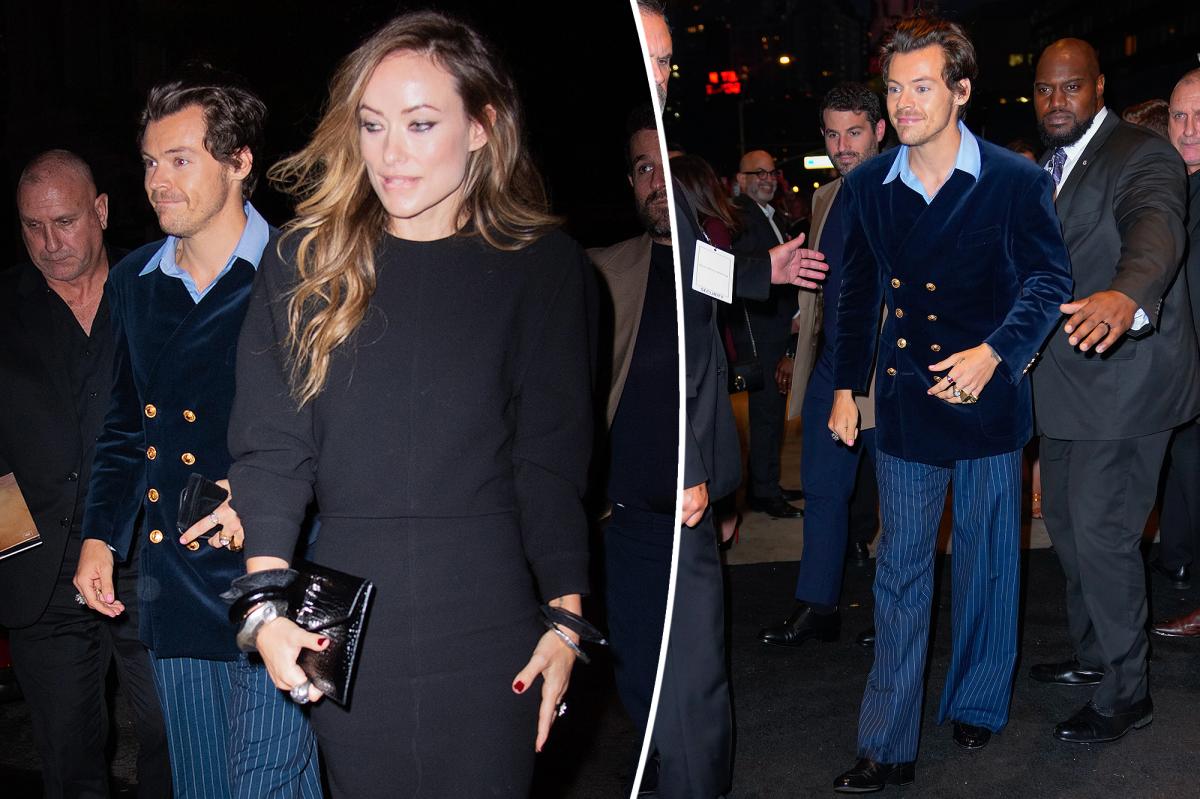 Harry Styles, Olivia Wilde Leave 'DWD' Party Together Amid Split Rumors