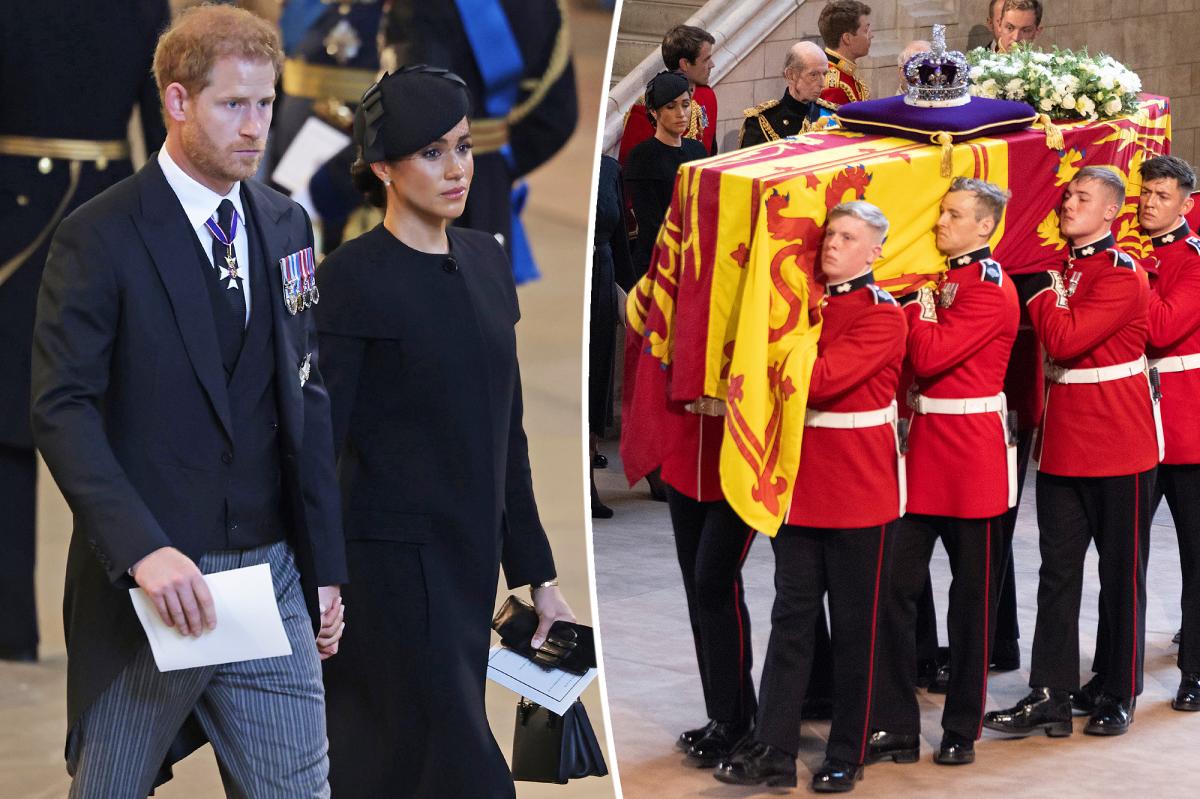Harry and Meghan exempt from 'royal protocol' at Queen's funeral events