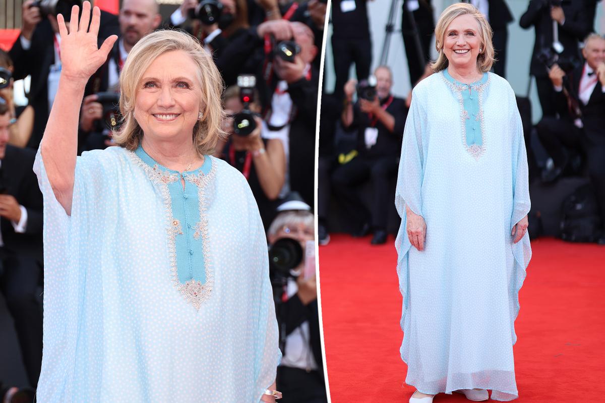 Hillary Clinton walks the red carpet at Venice Film Festival 2022