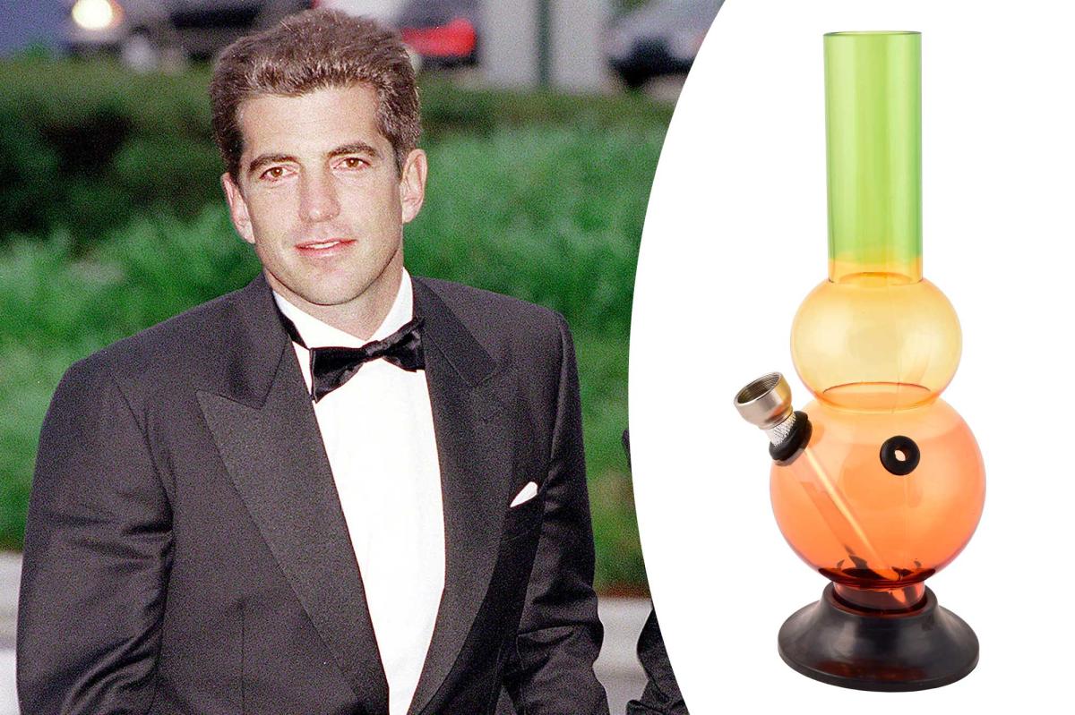 JFK Jr.  tried to get a foot long bong into a Rolling Stones concert