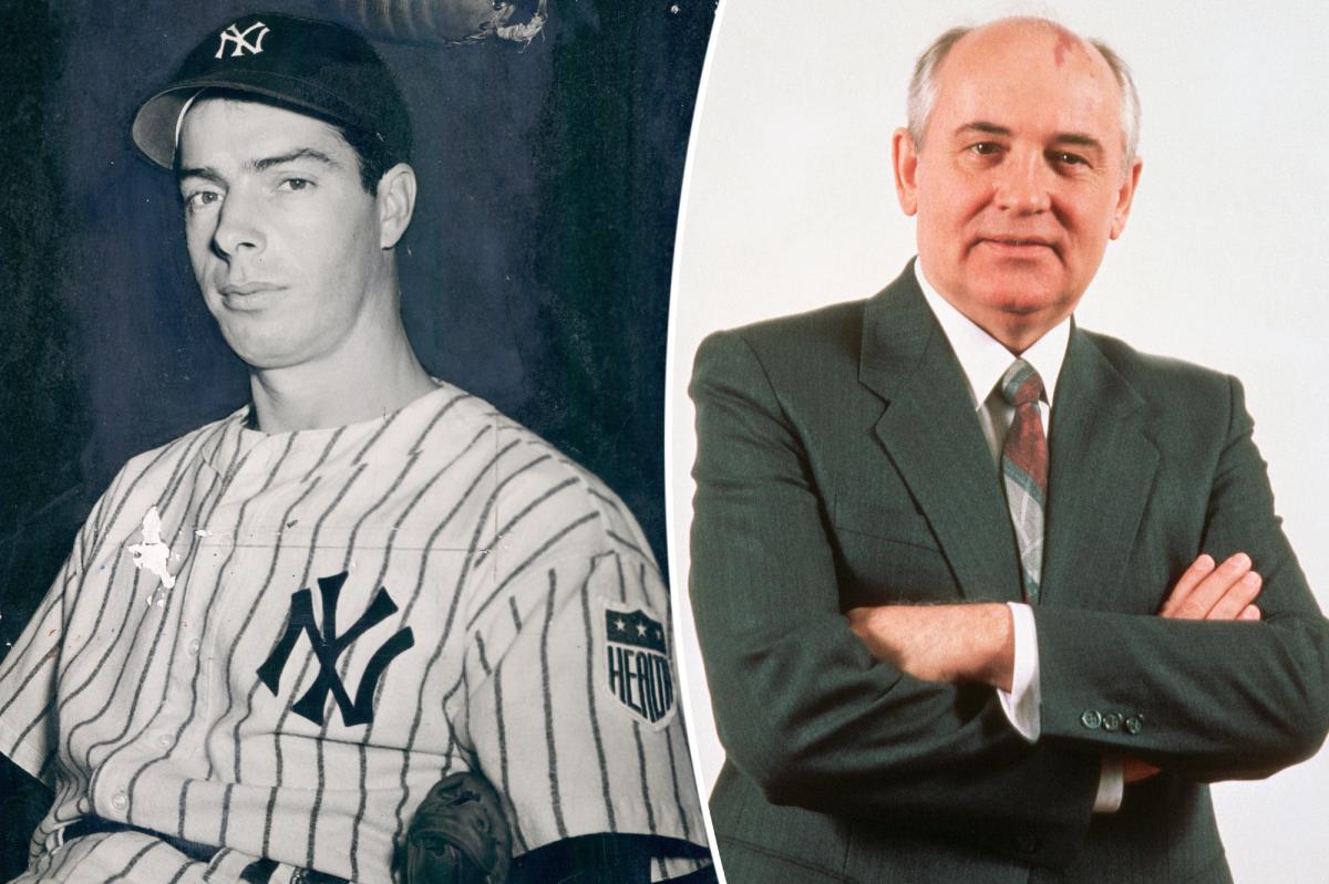 Joe DiMaggio once asked Mikhail Gorbachev to sign a baseball