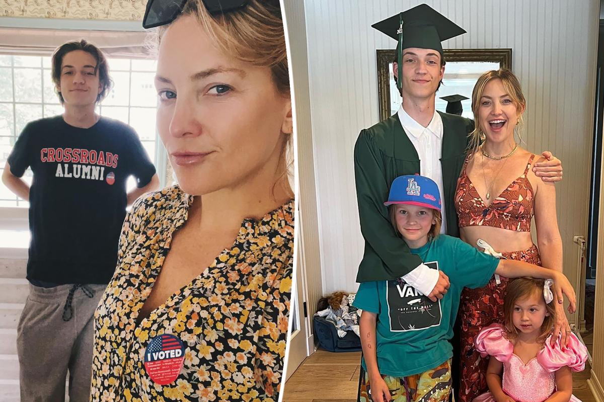Kate Hudson still 'cries' with son Ryder in college: it's 'hard'