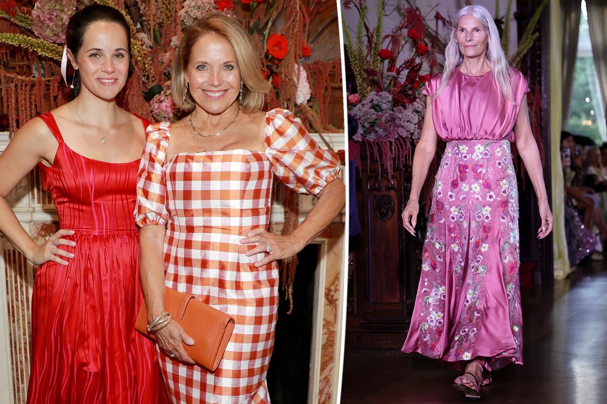 Katie Couric loved the older models at Markarian's show