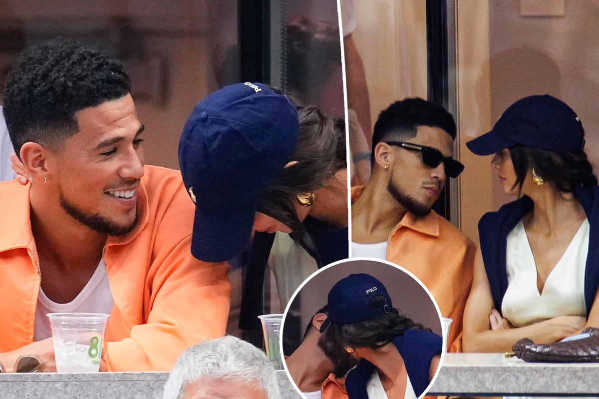Kendall Jenner And Devin Booker Show Rare PDA At US Open
