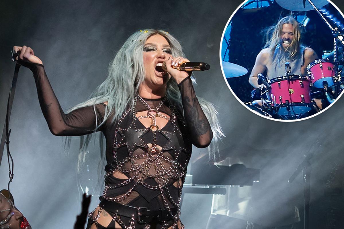 Kesha bled a vocal cord at Taylor Hawkins tribute show