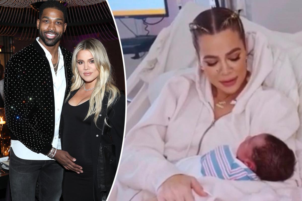 Khloé Kardashian hints at her, the name of Tristan Thompson's baby boy