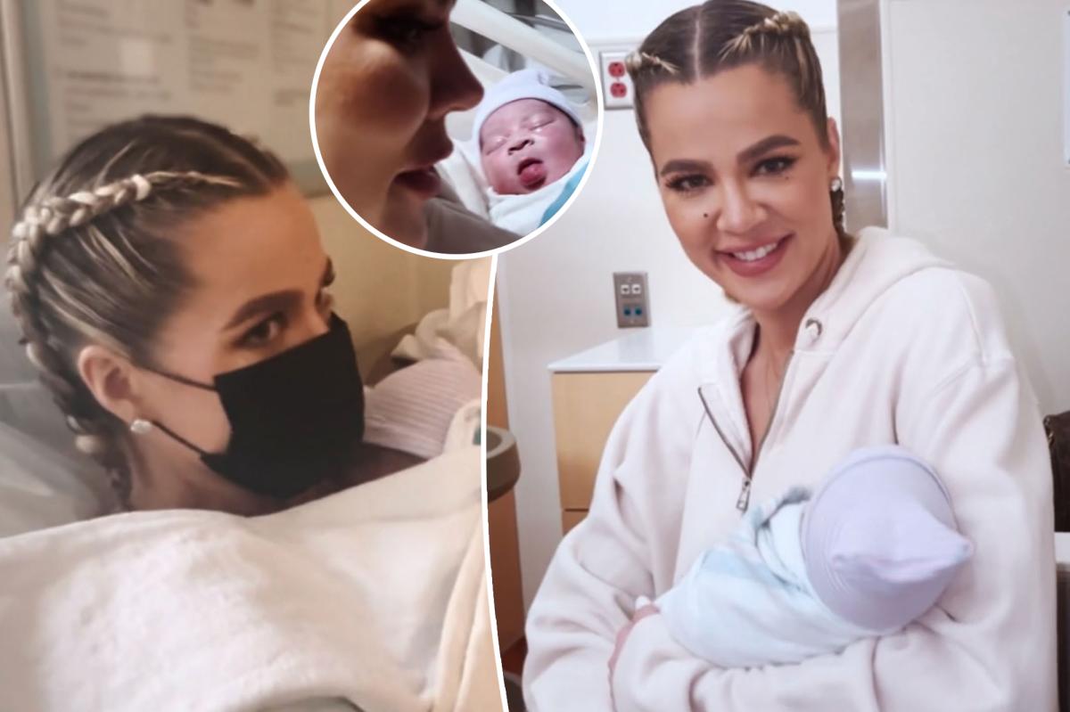 Khloé reveals baby boy, documents his birth at 'Kardashians' premiere