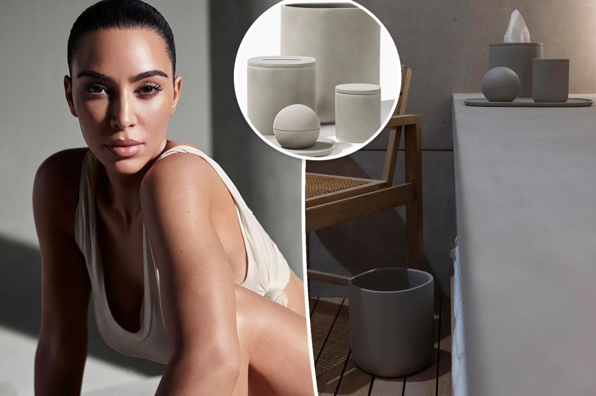 Kim Kardashian Wants To Sell You A $129 Concrete Trash Can