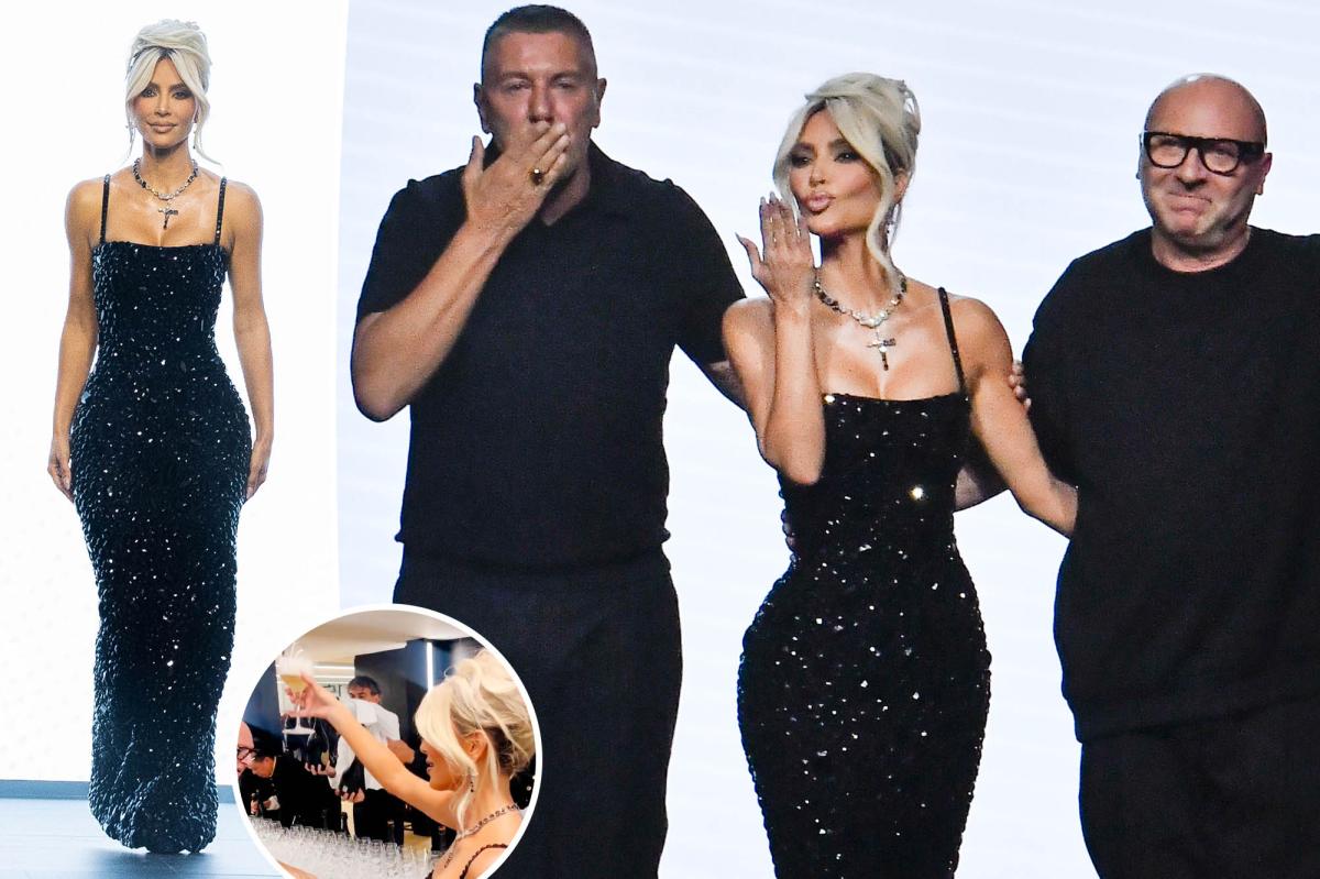 Kim Kardashian debuts Dolce & Gabbana collaboration