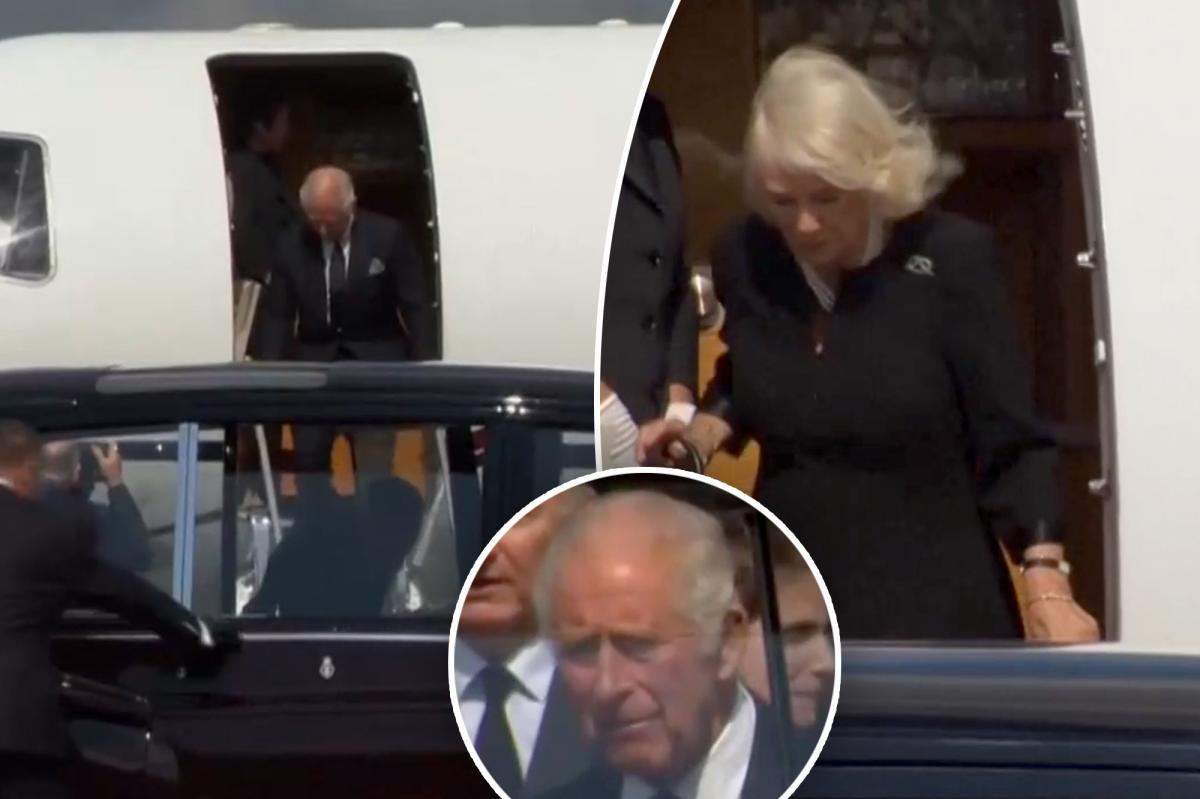 King Charles III gloomy in arrival in London after Queen's death