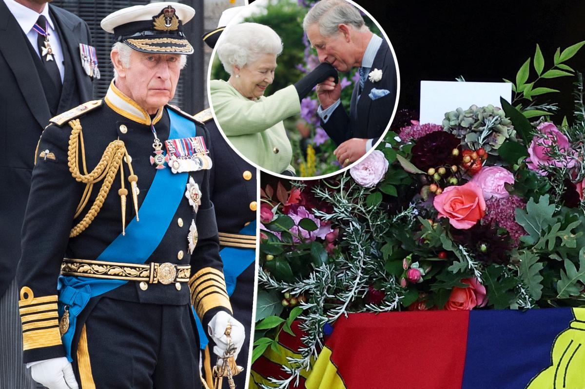 King Charles III leaves a touching note on Queen Elizabeth II's coffin