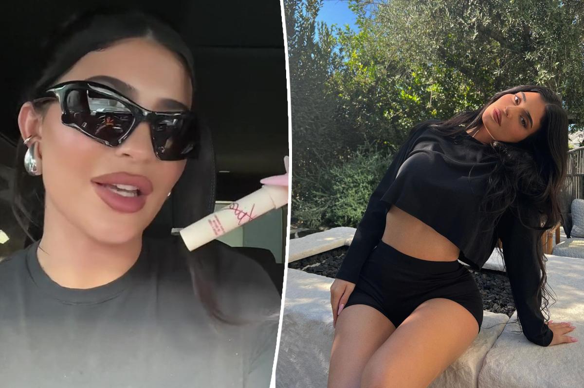 Kylie Jenner breastfeeds shirt while hitting TikTok haters