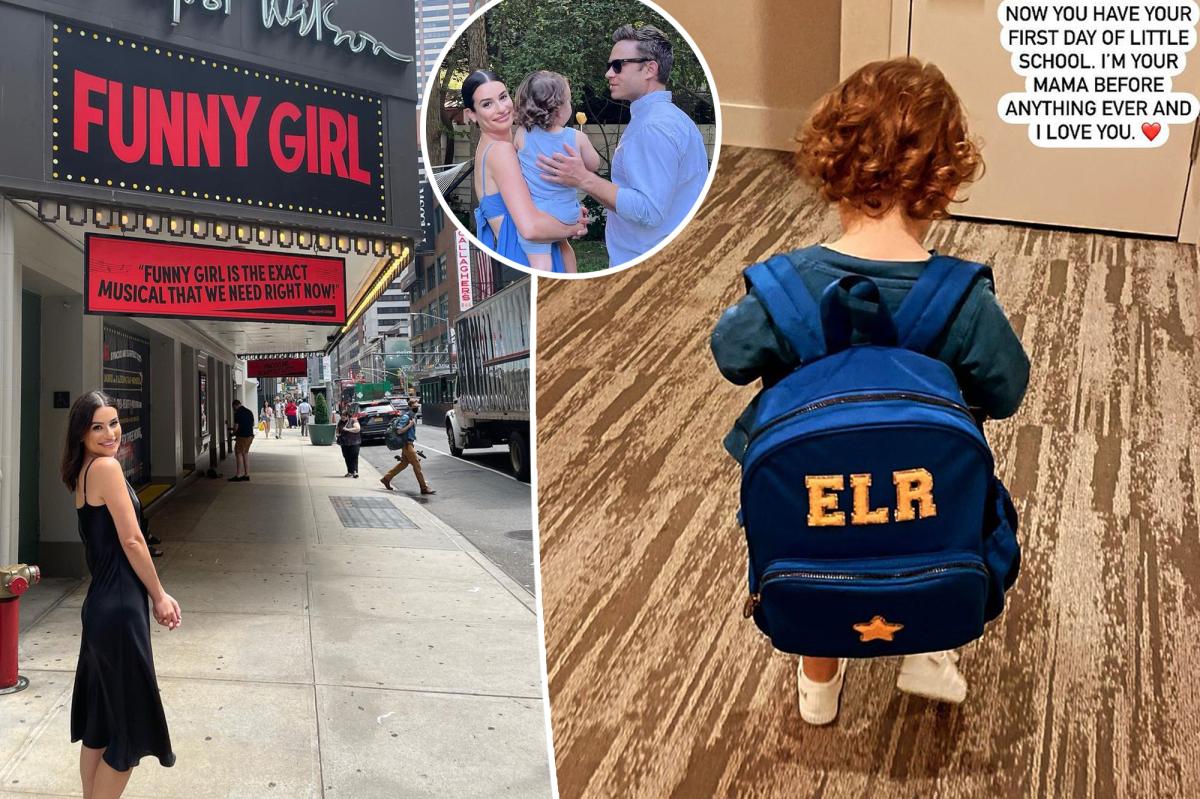 Lea Michele's Son Starts School Same Day As 'Funny Girl' Debut