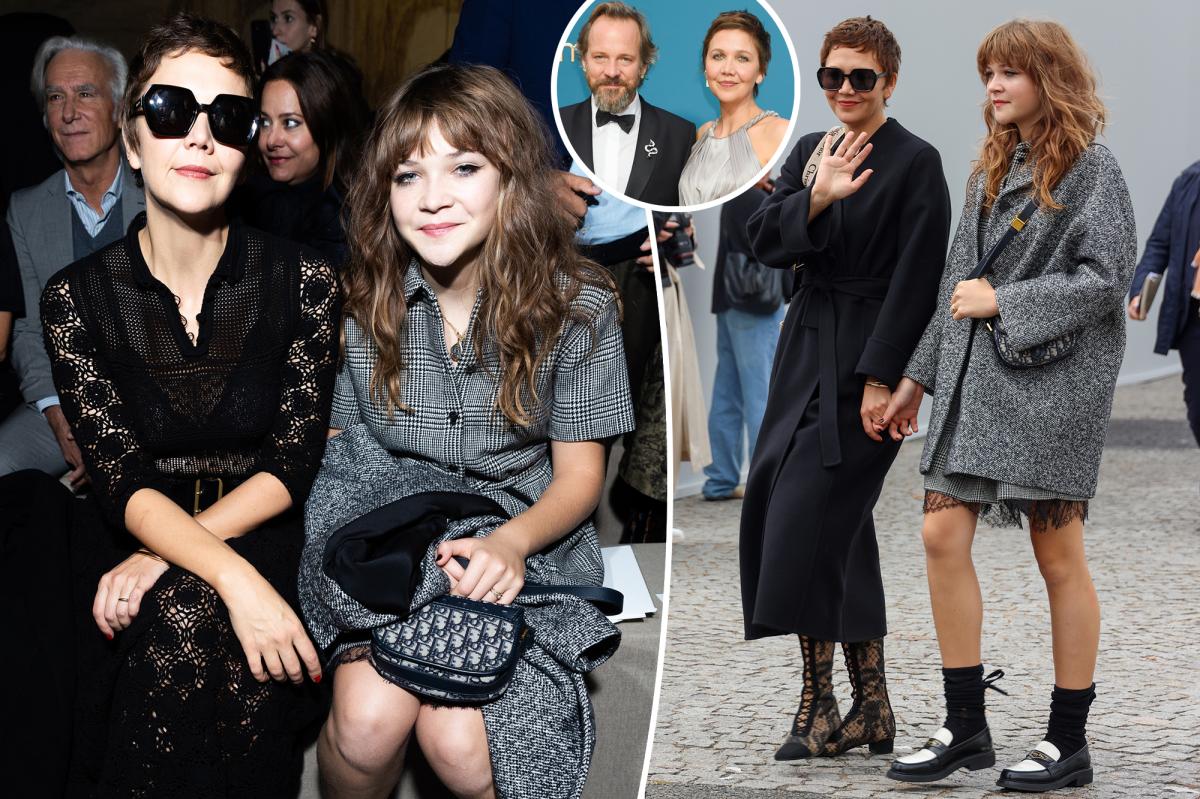 Maggie Gyllenhaal's 15-Year-Old Daughter Attends Paris Fashion Week