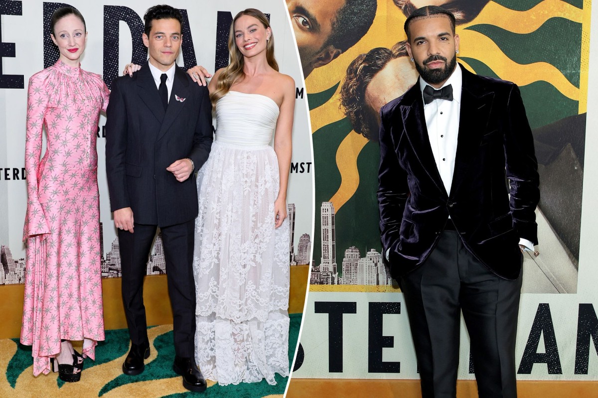 Margot Robbie, Drake, more hit 'Amsterdam' premiere red carpet