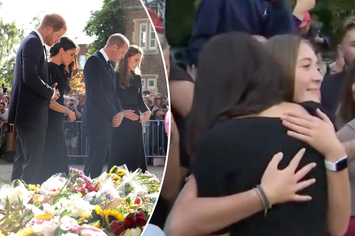 Meghan Markle hugs fan who wanted her to 'feel welcome' in Windsor