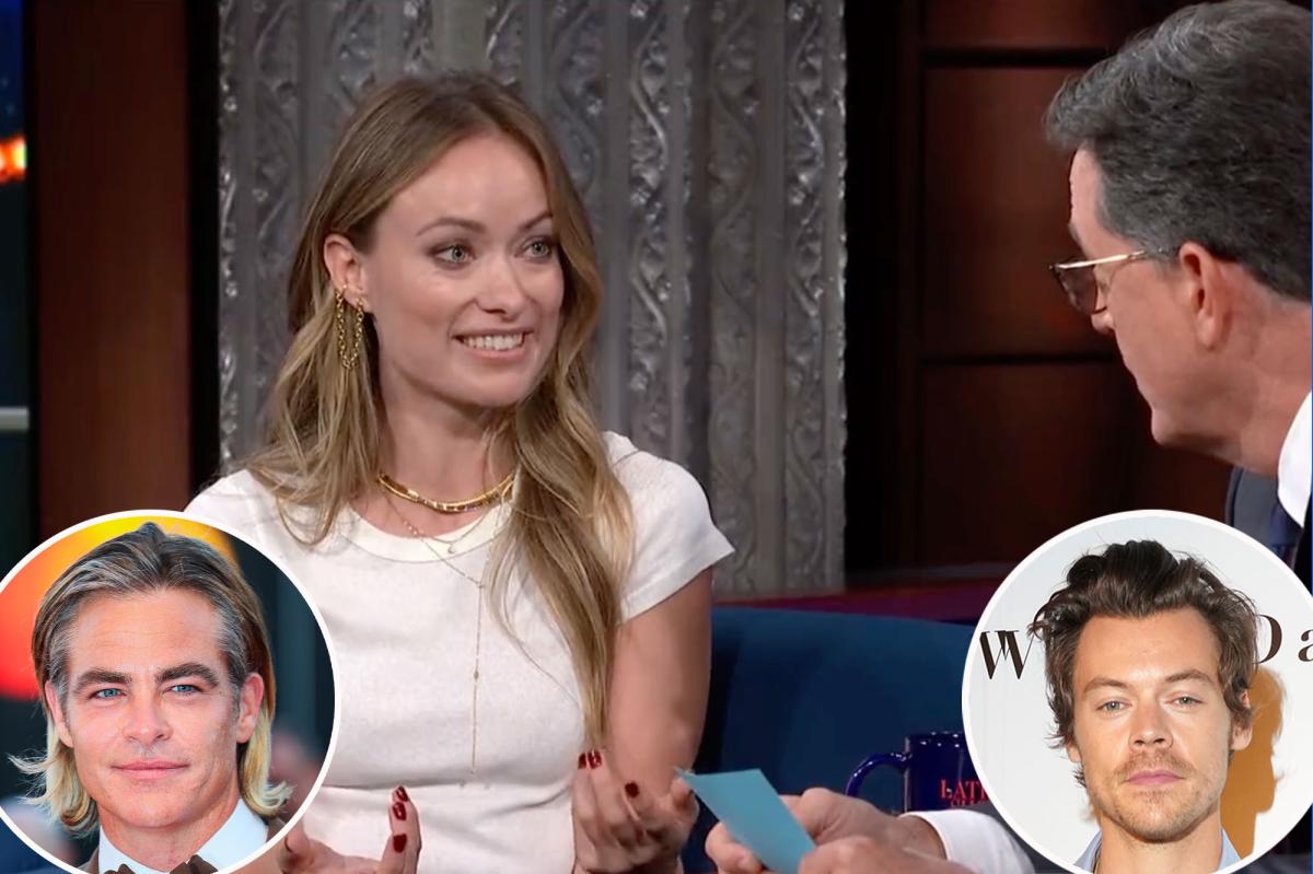 Olivia Wilde Says Harry Styles Didn't Spit on Chris Pine