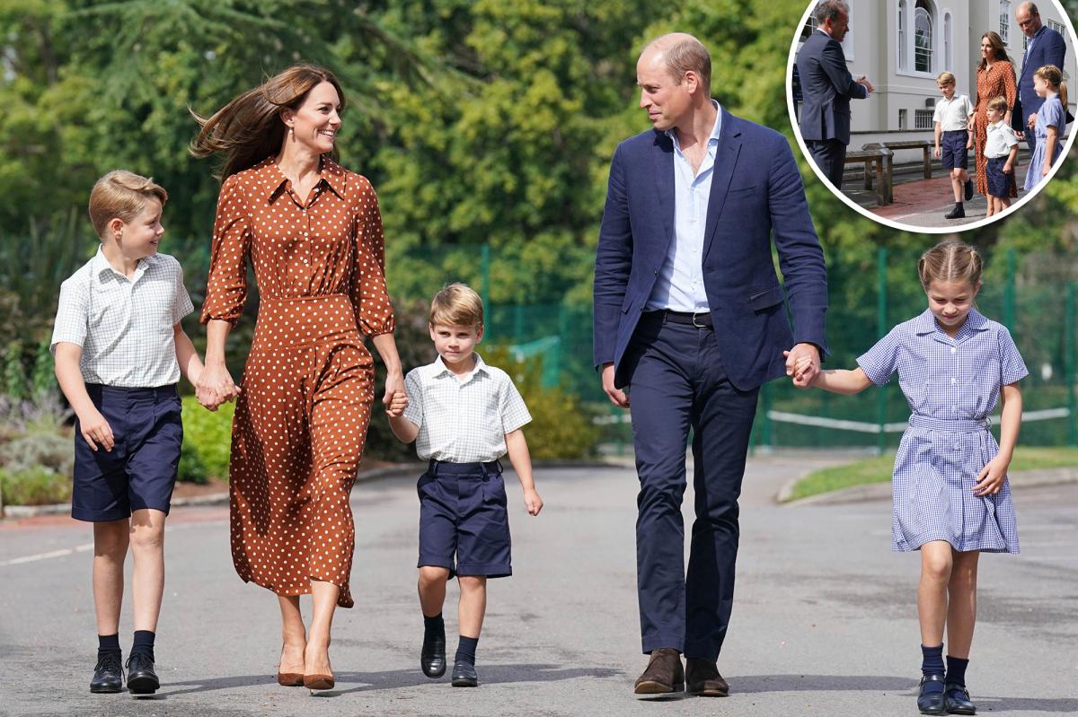 Prince William, Kate Middleton shine as they drop off kids for the first day of school