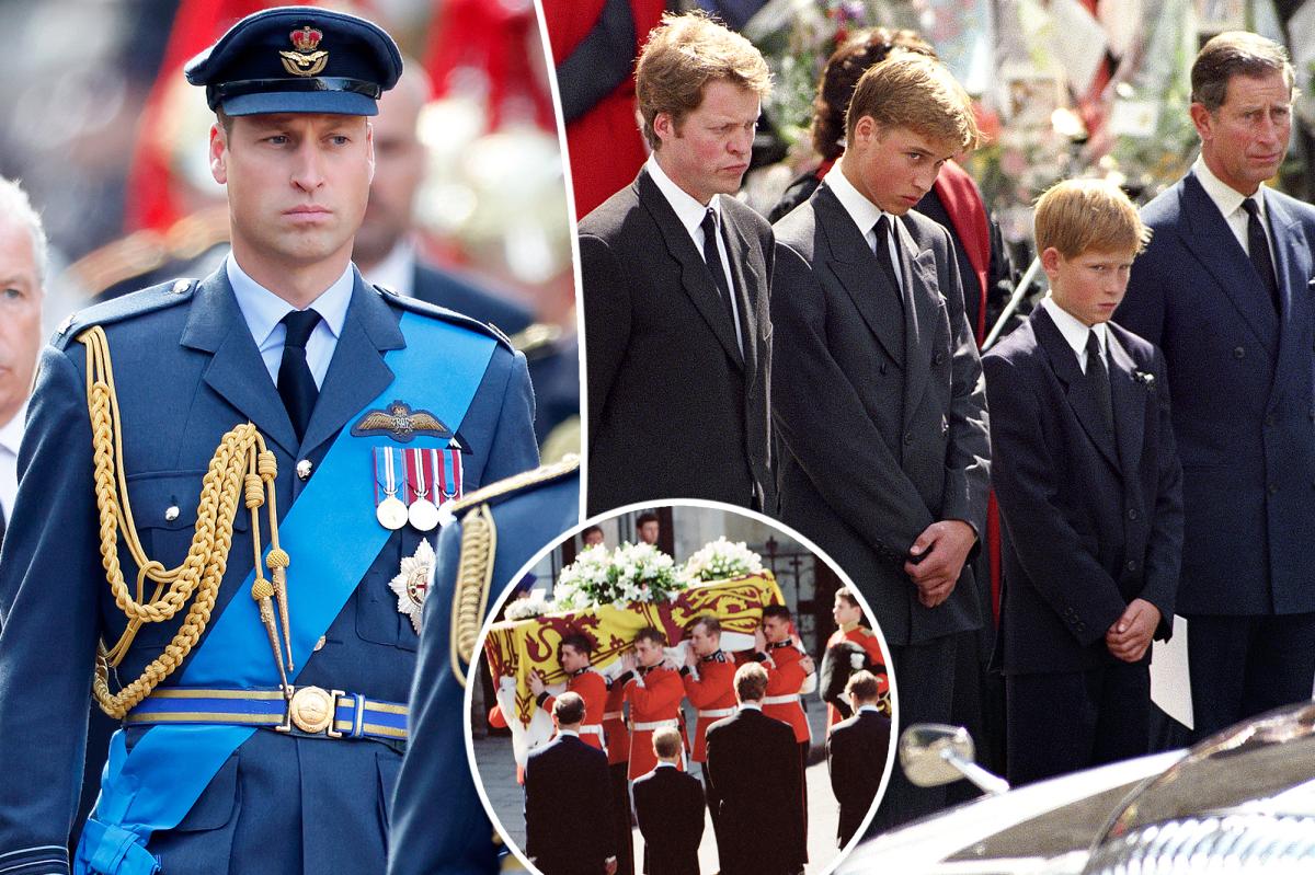 Prince William compares walking in queen procession to Diana