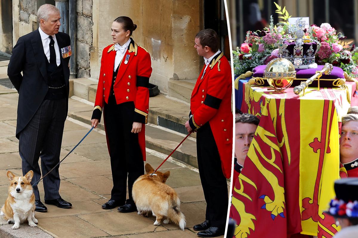 Queen Elizabeth II's Corgis Attend Funeral With Prince Andrew