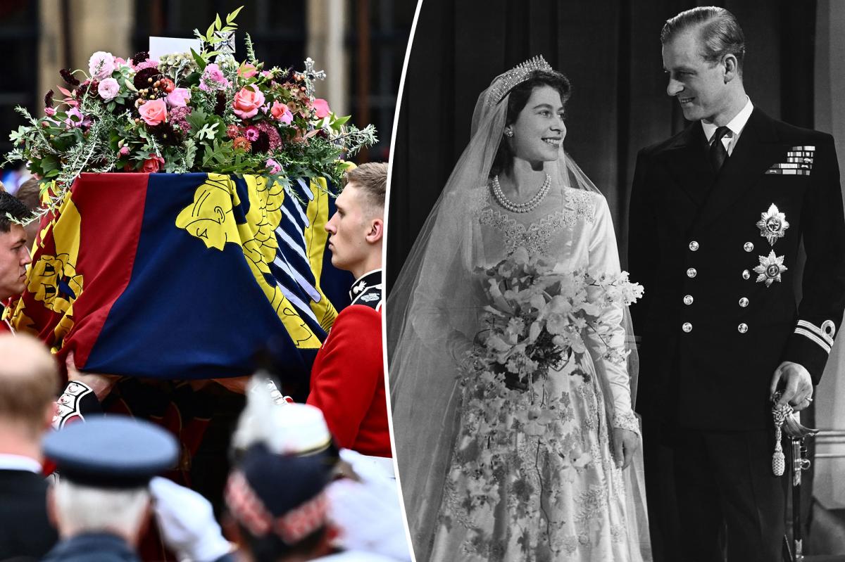 Queen Elizabeth II's casket contains flowers from her wedding