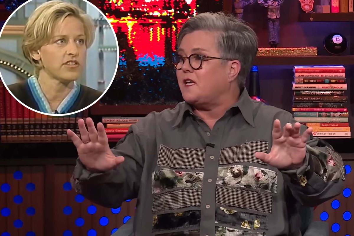 Rosie O'Donnell Says She 'Never Came Over' Ellen DeGenere Comments
