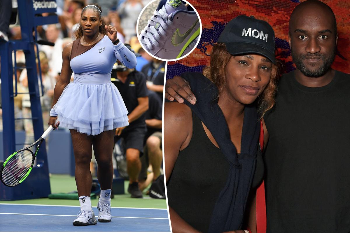 Serena Williams Gets Virgil Abloh-Inspired Shoes At US Open