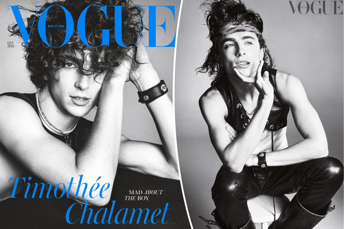 Timothée Chalamet is British Vogue's first male solo cover artist