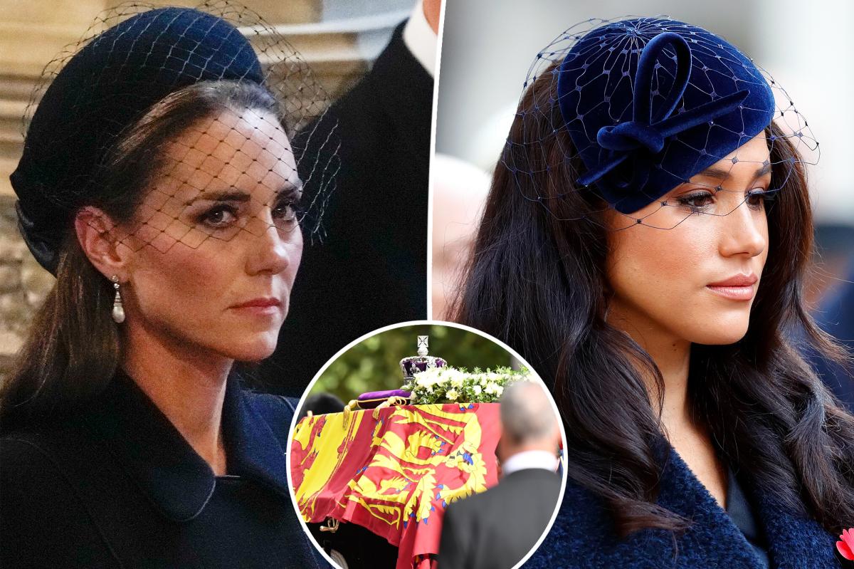 Why Kate Middleton and Meghan Markle Will Wear Veils at Queen's Funeral