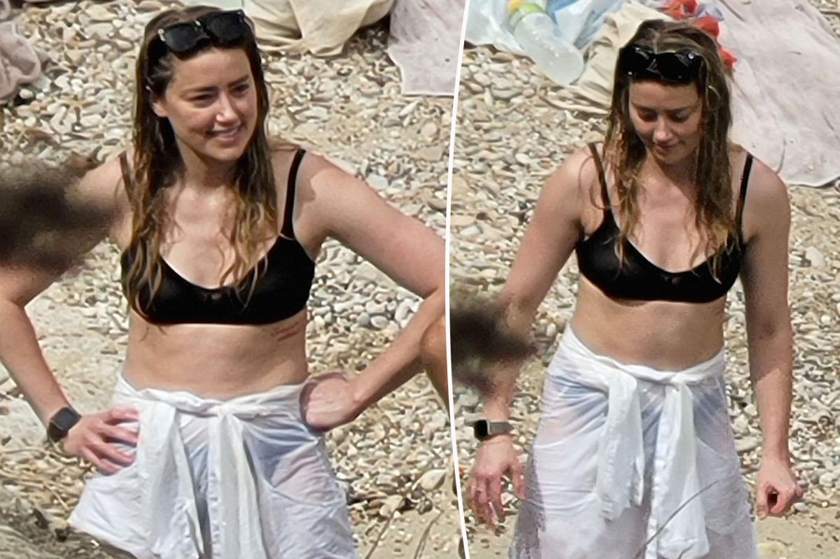 Amber Heard wears bikini in Spain months after libel case