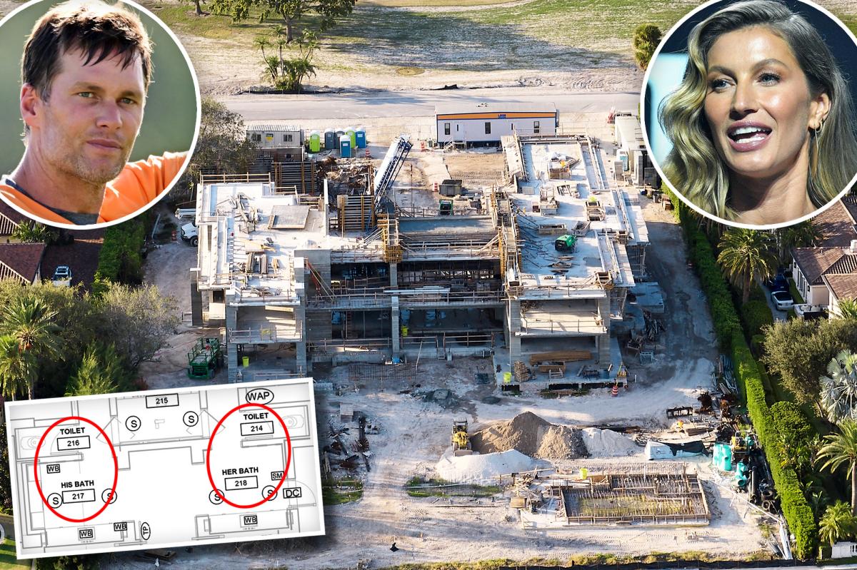 Construction halts on Tom Brady, Gisele Bündchen's Miami mansion