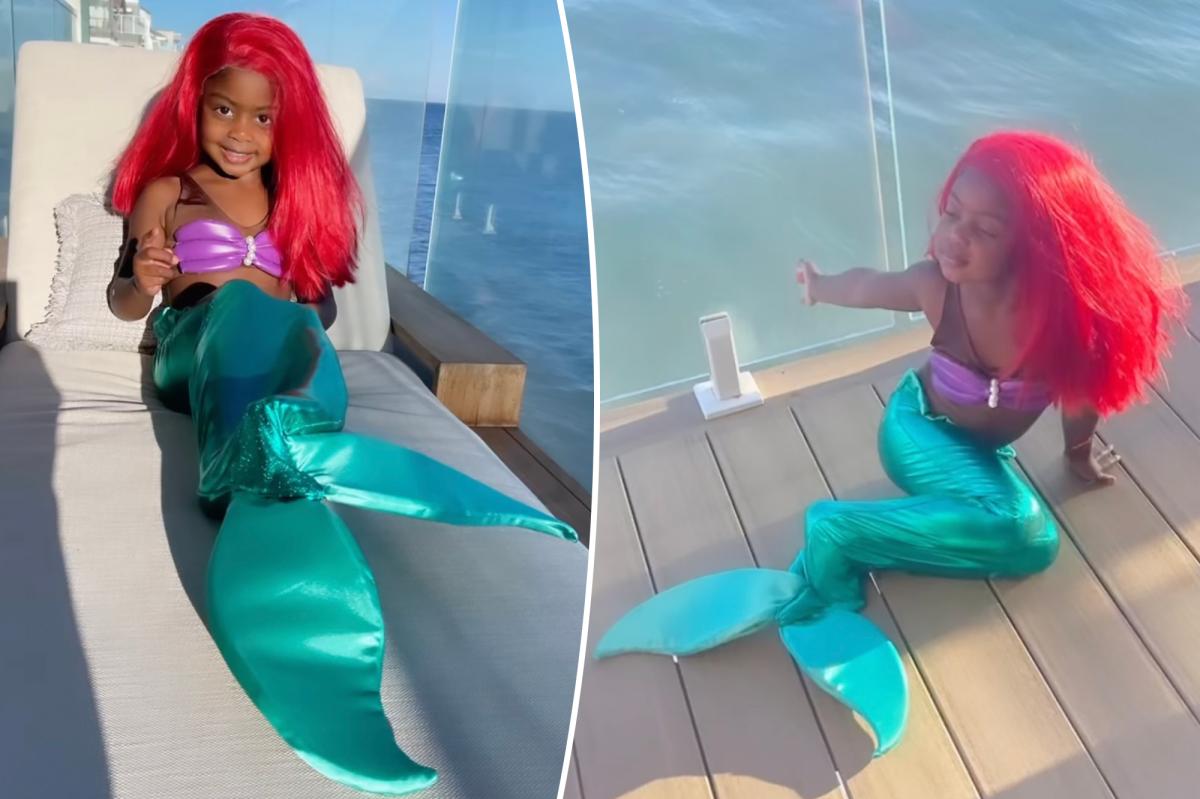Gabrielle Union's Daughter Kaavia Wears 'Little Mermaid' Costume