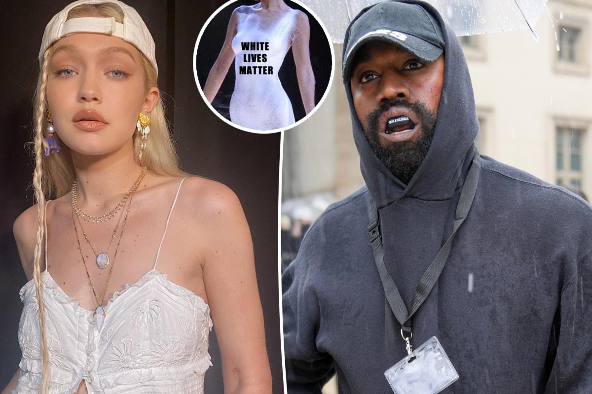 Kanye West Adds 'White Lives Matter' To Bella Hadid Dress